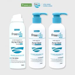 Thumbnail Combo 2 Gel tắm ngừa mụn & 1 Xịt mụn lưng Novocare - Freeskin chuyên dùng cho da mụn, viêm nang lông 250ml – 80ml 1