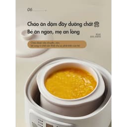 Thumbnail Nồi Nấu Chậm Đa Năng 0.8L Bear DDZ-A08T8 (SC-4H08K) | Kèm xửng hấp - Nồi ăn dặm cho bé | Bảo Hành 18 Tháng 4