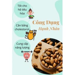 Thumbnail Hạt Hạnh Nhân Sống DK Harvest Nhập Khẩu Mỹ Dùng Làm Sữa Hạt - Túi 500g - ngũ cốc dinh dưỡng, giảm cân 3