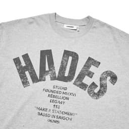 Thumbnail HADES OG Tee Xám - HADES Brand chính hãng Áo thun tay lỡ cotton unisex 3