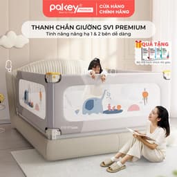 Thumbnail Thanh Chắn Giường PAKEY Premium SV1 Kèm Túi Đựng Đồ,  Khung Dày Dặn Có Bọc Xốp An Toàn Cho Bé 1