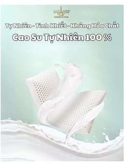 Thumbnail Gối Cao Su Thấp 4 Cm Siêu Mỏng Form Phẳng Truyền Thống Lasante Cho Người Nằm Gối Thấp 2