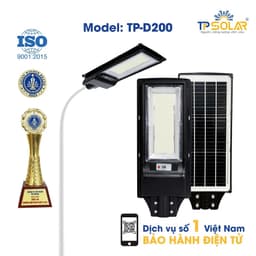 Thumbnail Đèn Đường Liền Thể Năng Lượng Mặt Trời TP SOLAR TP-D200 Công Suất 200W Cảm Biến Chuyển Động, Chống Nước IP68 - BH 3 Năm 4