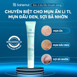 Thumbnail Gel Giảm Mụn Sahemul Sensitive Giảm Mụn Viêm, Mụn Ẩn, Mụn Đầu Đen 20gr [TẶNG KEM MỤN 10GR] 3