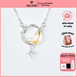 Thumbnail Dây chuyền bạc nữ HELINO đính đá mặt trăng Moonstone lấp lánh C48 1
