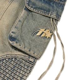 Thumbnail HADES Wash Baggy Denim Trousers Xanh - HADES Brand chính hãng Quần denim dài unisex 2