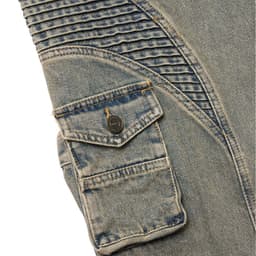 Thumbnail HADES Wash Baggy Denim Trousers Xanh - HADES Brand chính hãng Quần denim dài unisex 3