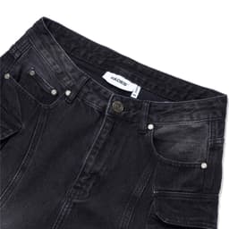 Thumbnail HADES Wash Baggy Denim Trousers Đen - HADES Brand chính hãng Quần denim dài unisex 4