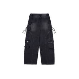 Thumbnail HADES Wash Baggy Denim Trousers Đen - HADES Brand chính hãng Quần denim dài unisex 2