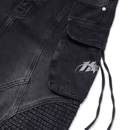 Thumbnail HADES Wash Baggy Denim Trousers Đen - HADES Brand chính hãng Quần denim dài unisex 3