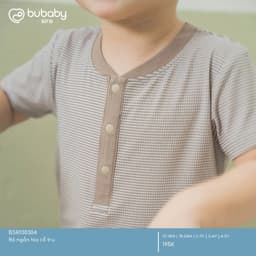 Thumbnail Bubaby - Bộ quần áo ngắn tay hoạ tiết kẻ ngang Siro Bubaby mềm mại cho bé 2