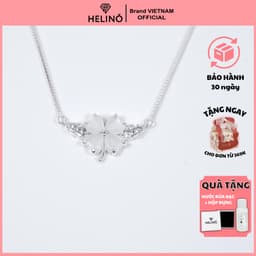 Thumbnail Dây chuyền bạc nữ HELINO cỏ bốn lá đính đá mắt mèo cao cấp trang sức cá tính C54 1