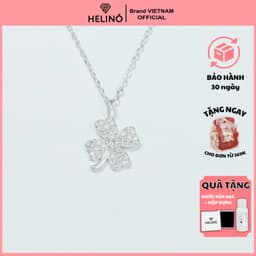 Thumbnail Dây chuyền bạc nữ HELINO cỏ bốn lá đính đá, trang sức phụ kiện lấp lánh C03 1