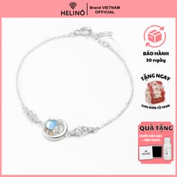 Thumbnail Lắc tay bạc nữ HELINO Nhật Nguyệt đá Moonstone đổi màu V25 1
