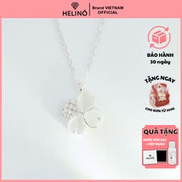 Thumbnail Dây chuyền bạc nữ HELINO cỏ bốn lá đơn đính đá mắt mèo kết hợp đá cao cấp C56 2