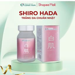Thumbnail Viên Uống Dưỡng Trắng, Ngăn Ngừa Lão Hóa, Sạm Nám, Giúp Da Đều Màu Từ Thiên Nhiên Shiro Hada Genki Fami Nhật Bản 3