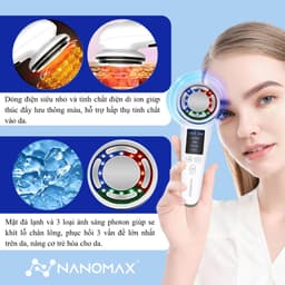 Thumbnail Máy Đẩy Tinh Chất Nóng Lạnh NANOMAX C812, Nâng Cơ Chăm Sóc Da Mặt, Dưỡng Trắng ION, F-Vibration 42 Độ C Làm Sạch Sâu 2