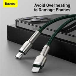 Thumbnail Dây cáp sạc nhanh 20W Baseus từ đầu type C sang đầu phone 20W dây bện cực bền· 4
