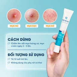 Thumbnail Combo Kem Mụn Sahemul 20gr dùng cho mụn bọc, mụn viêm & Kem Chống Nắng Kiềm Dầu 50gr [TẶNG NTT 50ML] 1
