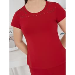 Thumbnail WINNY - Bộ Mặc Nhà Nữ Chất Liệu Cotton WONNER Kiểu Tay Cộc Quần Ngố Lửng 2MNCT25038N 2