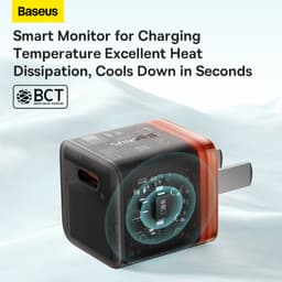 Thumbnail Baseus Củ Sạc Bộ Cáp Nhanh PD 20W GaN 5 Sạc điện cho Không Nóng Máy An Toàn Ổn Định 2