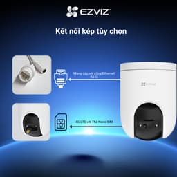 Thumbnail Camera WI-FI EZVIZ  H8C 3MP SIM 4G Ngoài Trời, Báo Động Đàm Thoại 2 Chiều, Màu Ban Đêm, Báo động còi hú và đèn chóp 2
