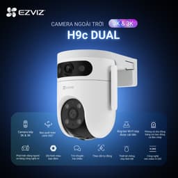 Thumbnail Camera WIFI EZVIZ H9C 3MP/5MP Ống kính kép liên kết thông minh, Quay quét toàn diện Phát hiện người & xe cộ 2