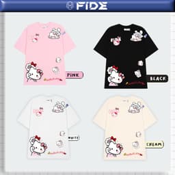 Thumbnail Áo thun FIDE KittyCat phông unisex form rộng local brand nam nữ cổ tròn oversize - AT149 2