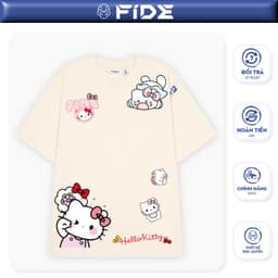 Thumbnail Áo thun FIDE KittyCat phông unisex form rộng local brand nam nữ cổ tròn oversize - AT149 1