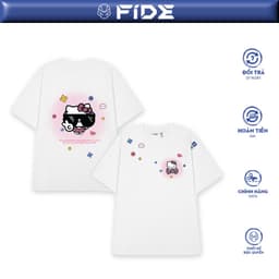 Thumbnail Áo thun FIDE HelloKitty phông unisex form rộng local brand nam nữ cổ tròn oversize - AT151 1