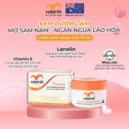 Thumbnail Kem dưỡng ẩm mờ nám, chống lão hoá nhau thai cừu Rebirth Placenta & Vitamin E (100ml) 1