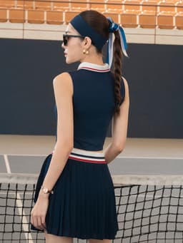 Thumbnail Băng đô thể thao nữ Fitme Headband chạy bộ, chơi tennis, pickleball co giãn thấm hút mồ hôi BDTN01 3
