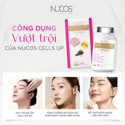 Thumbnail TPBVSK Viên Uống Collagen Sữa Ong Chúa Nucos Cells Up Hỗ Trợ Tăng Đàn Hồi Da Chống Lão Hóa Hộp 180v 4