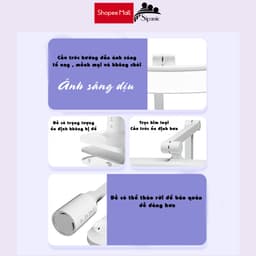 Thumbnail Đèn bàn học đọc sách tích điện Sipanic pin 4500mAh 3 chế độ ánh bảo vệ mắt chống cận 2