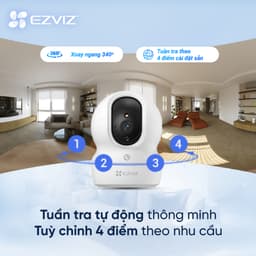 Thumbnail Camera WI-FI EZVIZ CP1 Pro 2MP Quay quét 360 độ, Chạm để gọi, Ghi hình màu đêm thông minh - Bản nâng cấp của C6N 2