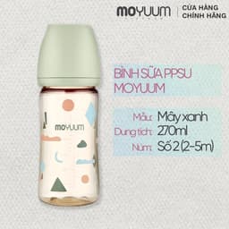 Thumbnail Bình sữa PPSU Moyuum - Mây xanh - 270ml - Kèm núm 2 1