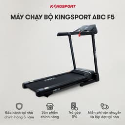 Thumbnail CHỈ GIAO MIỀN NAM I Máy chạy bộ KINGSPORT ABC F5, động cơ tiết kiệm điện, đệm cao su giảm xóc và đồng hồ theo dõi 1
