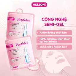 Thumbnail Mặt Nạ Peptides Dưỡng Ẩm Căng Bóng Da Welson Beauty 2 miếng x 25ml 4