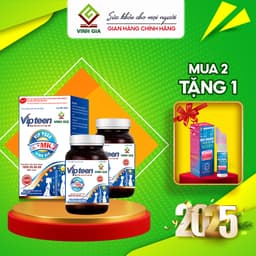 Thumbnail Viên Uống Tăng Chiều Cao Vipteen Vinh Gia, Giúp Thể Lực Tốt Cho Trẻ 9 -18 Tuổi (LỌ/ 60v) 2
