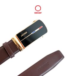 Thumbnail Thắt lưng nam Oscar khóa tự động, dây da bò thật nhập khẩu, khóa kim loại không gỉ - 050 4