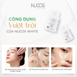 Thumbnail TPBVSK Viên Uống Trắng Da Nucos White Hỗ Trợ Mờ Thâm Nám Sáng Da Chống Nắng [3Hộp x60 viên] 4