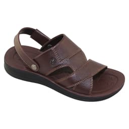 Thumbnail Sandal đế bằng nam Bita's SUM.126 (Đen + Nâu + Vàng bò) 3
