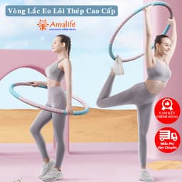 Thumbnail Vòng Lắc Eo Giảm Mỡ Bụng Lõi Thép Không Gỉ - Có Thể Điều Chỉnh Cân Nặng Dụng Cụ Tập Bụng Thon Giảm Mỡ Bụng Hãng Amalife 1