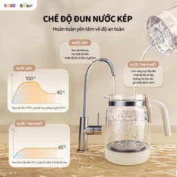 Thumbnail Máy Đun Nước Và Hâm Nước Pha Sữa BEAR Máy Hâm Sữa Dung Tích 1.3L Máy Pha Sữa Rã Đông Sữa Mẹ Bình Nấu Nước Pha Sữa 5H12N 3