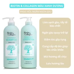 Thumbnail Cặp Gội Xả BIOTIN COLLAGEN VOUDIOTY Giảm Rụng Tóc, Phục Hồi Hư Tổn, Giảm Gàu 500/1000ml 4