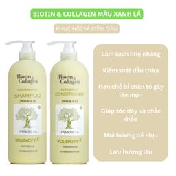 Thumbnail Cặp Gội Xả BIOTIN COLLAGEN VOUDIOTY Giảm Rụng Tóc, Phục Hồi Hư Tổn, Giảm Gàu 500/1000ml 3