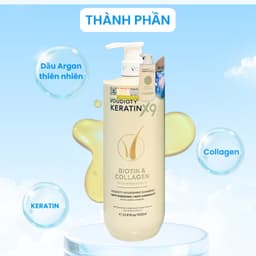 Thumbnail Dầu Gội Xả Voudioty Keratin X9 Cung Cấp Dưỡng Chất Phục Hồi Tóc Hư Tổn Nặng 500ml và 1000ml 4
