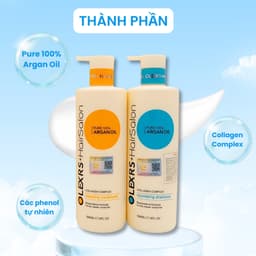 Thumbnail Cặp Dầu Gội Xả OLEXRS+HairSalon Collagen Chống Gãy Rụng Và Phục Hồi Tóc Hư Tổn 960ml/1chai 2