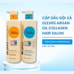 Thumbnail Combo CẶP GỘI XẢ Olexrs+Hair Salon Và TINH DẦU DƯỠNG Olexrs Collagen Phục Hồi Tóc Hư Tổn  960ml và 80ml 4