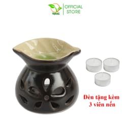 Thumbnail Đèn Xông Tinh Dầu Bằng Nến Gốm Bát Tràng, Giúp Khuếch Tán Tinh Dầu, Khử Mùi, Làm Thơm Phòng 2